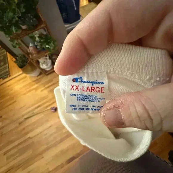 VINTAGE x Champion San Francisco 49er's White T-Shirt l SIZE XXL - Picture 8 of 8